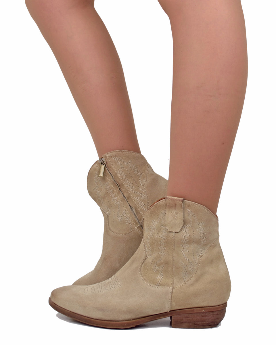 Sabine dam cowboyboots 7885 - Taupe