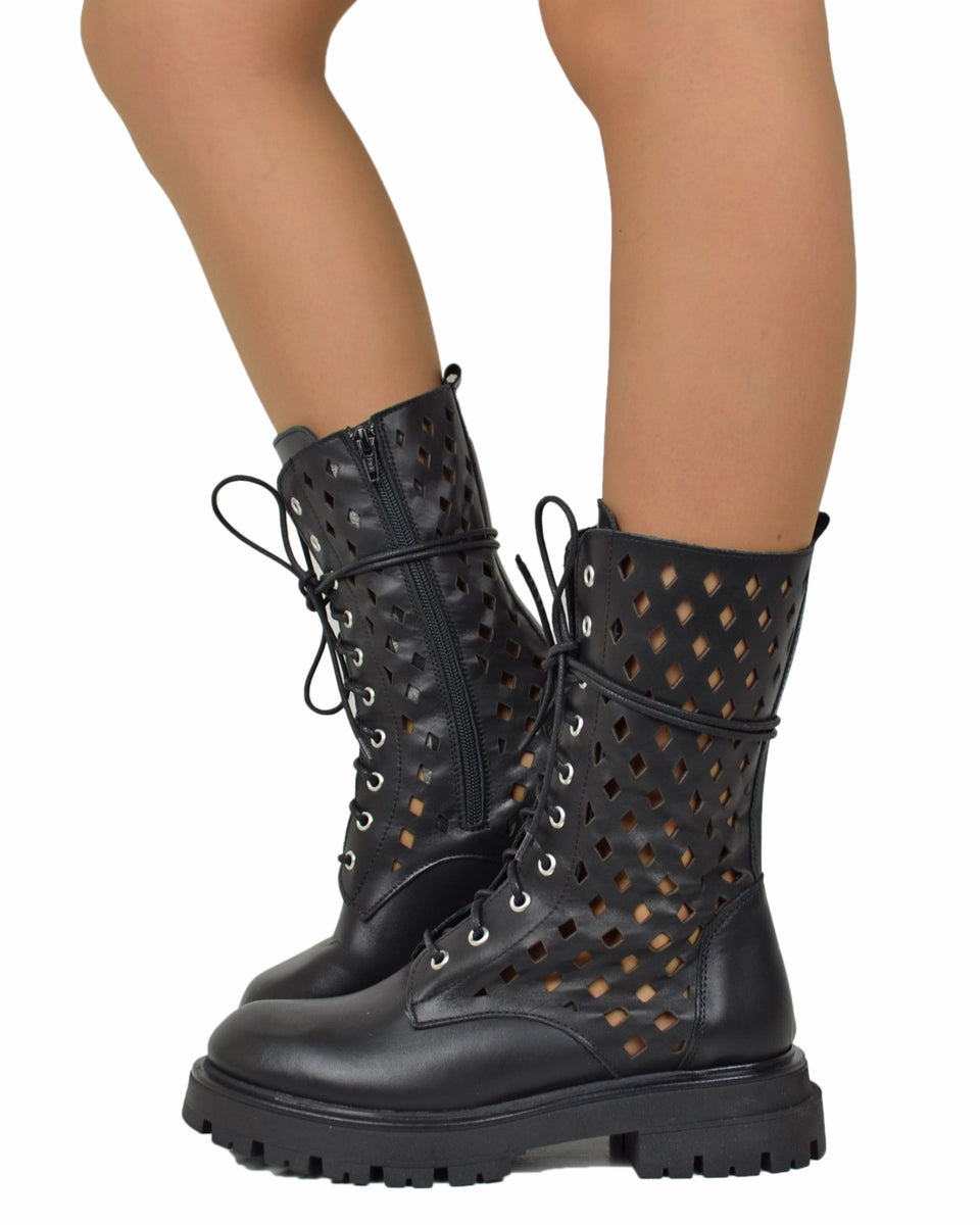 【threetimes】 Moto lace-up boots /追跡付 threetimes】 Moto lace-up shoes /追跡付 (threetimes/シューズ