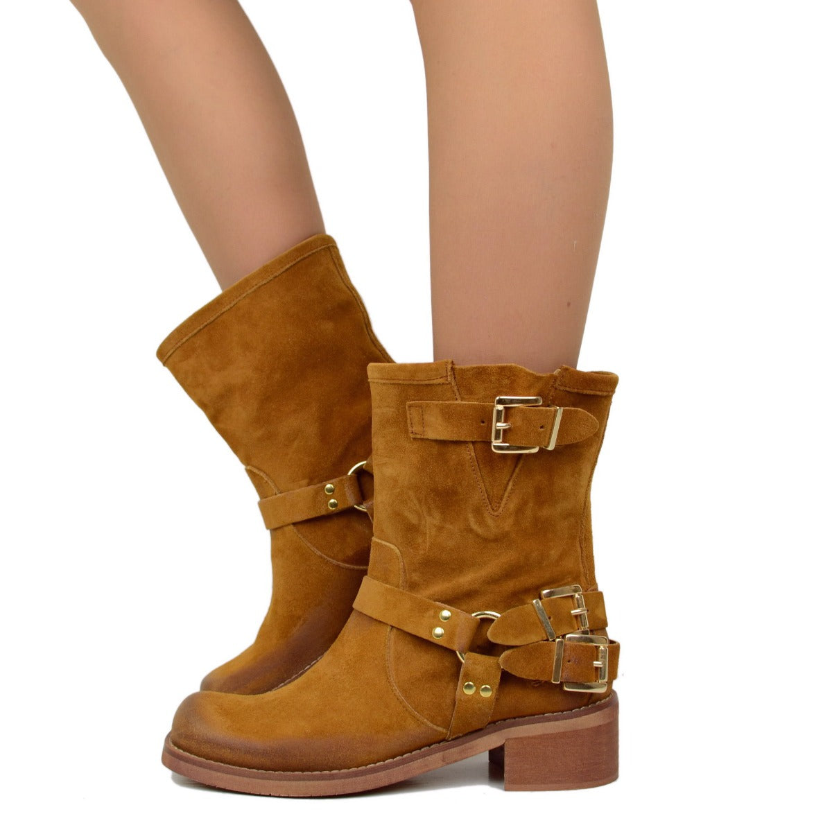 Gemini Stivaletti In Pelle Donna | Modello 033393-02 | Con Cerniera E Suola Flex | Plantare Estraibile - 2