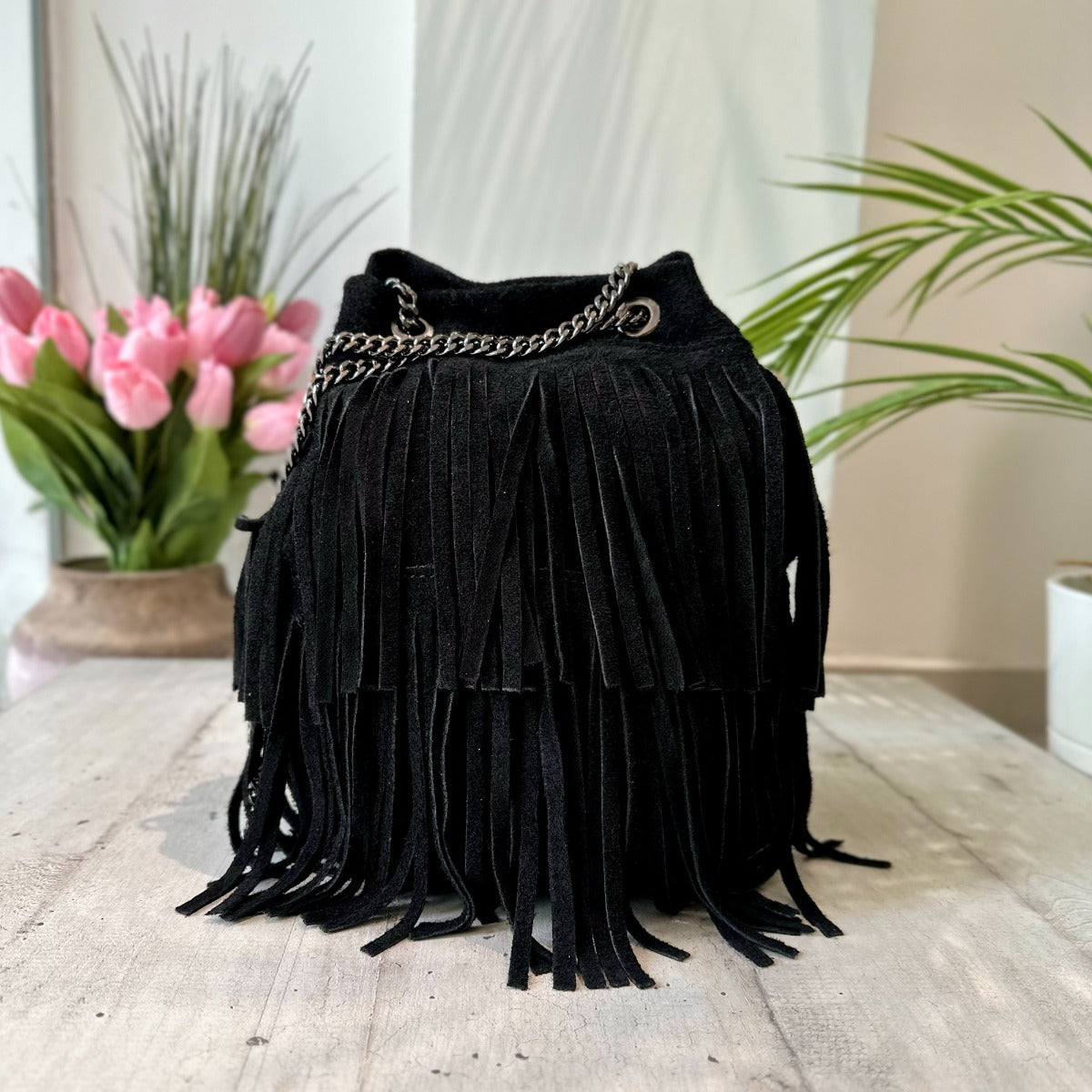 Borsa A Secchiello Retrò In Pelle Scamosciata Per Donna, Hobo Tracolla, Elegante E Spaziosa, Nuova 2024