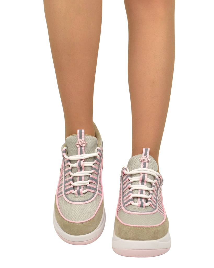 Fornarina Bubble Lacci Platform Zeppa UP SAND Rosa Originali stile anni 90 - 5