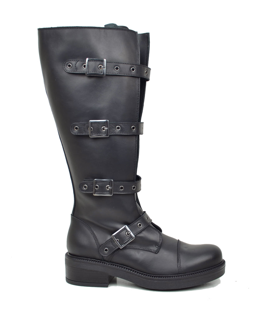 Biker Stivali con Gambale Largo XL Regolabile Perfetto per Polpacci Curvy Plus Size - 7