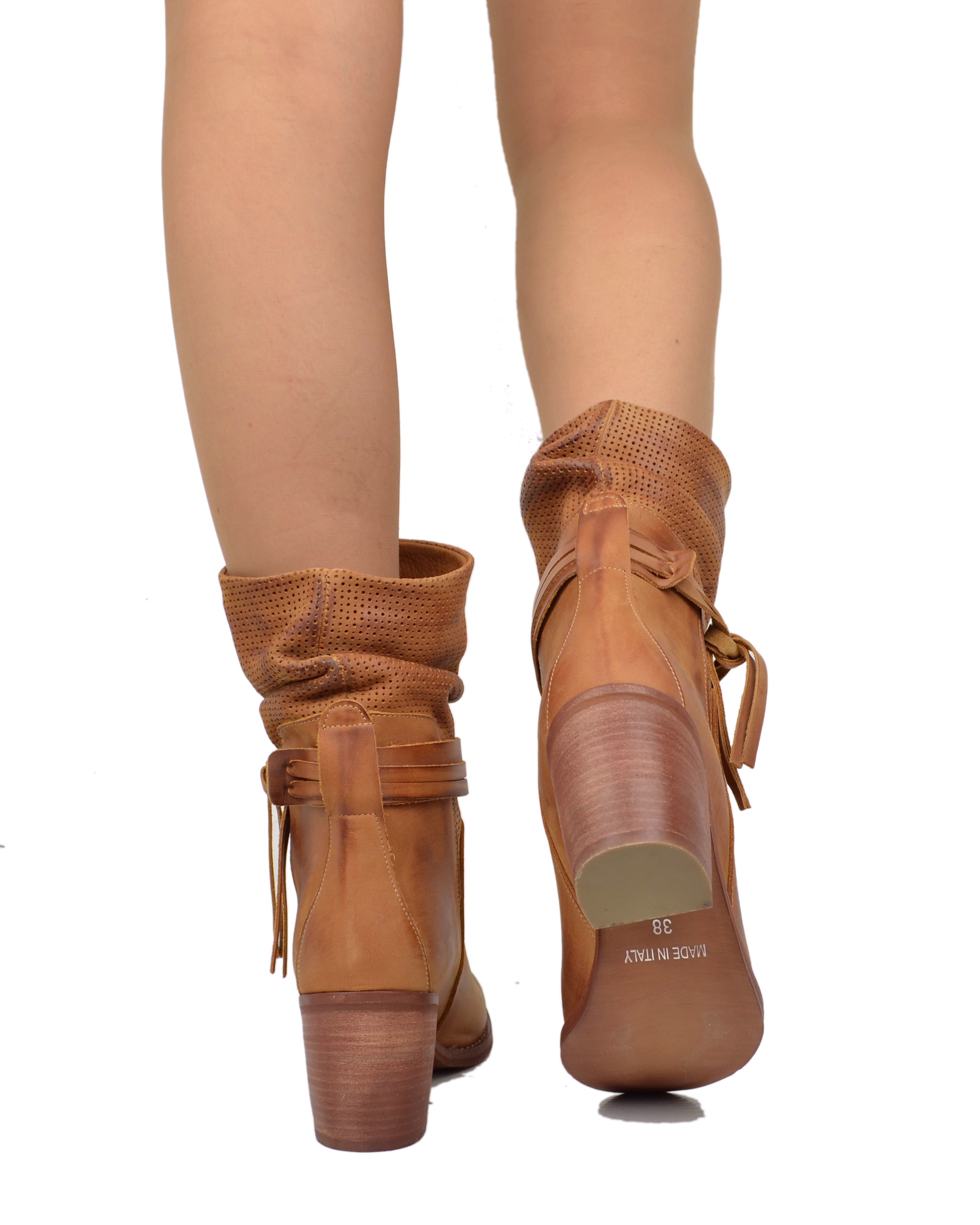 Kikkiline Calzature Wildleder Sommer Stiefeletten Outfit Braune