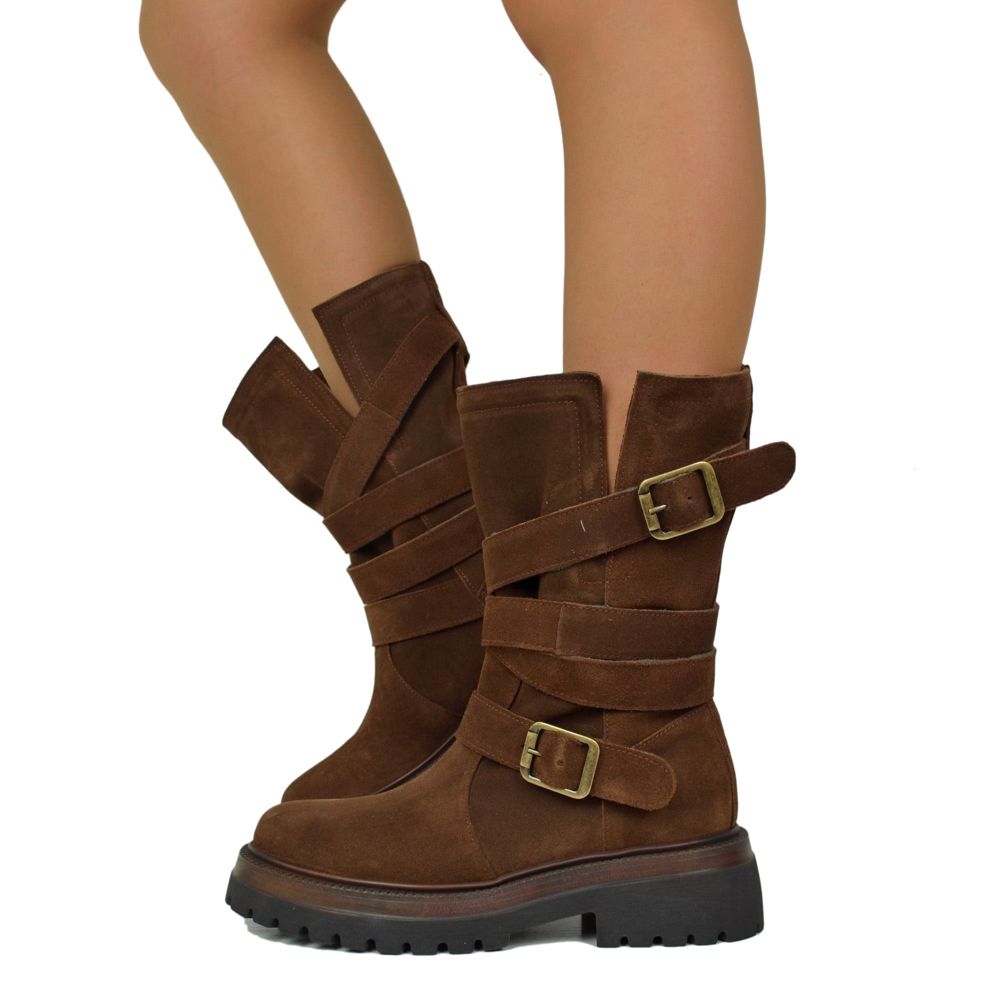 STIVALE DA DONNA IN PELLE IDROREPELLENTE Cuoio - Fly Flot Inverno - Scarpa STIVALE DA DONNA IN PELLE IDROREPELLENTE Cuoio - Fly Flot Inverno - Scarpa