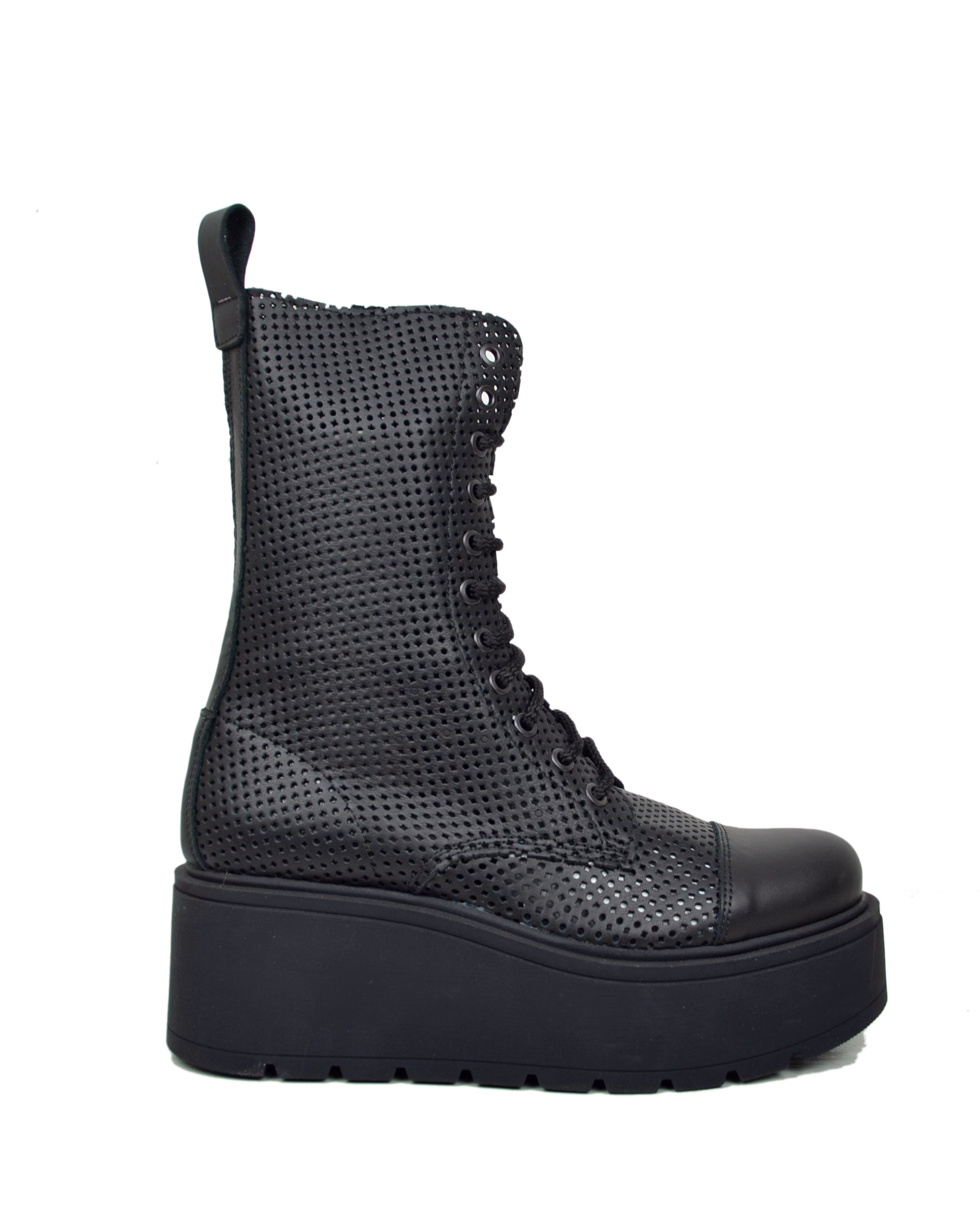 IF FASHION Stivaletti Chelsea Donna In Pelle Sintetica Con Platform E Suola Track – Spedizione Da Italia