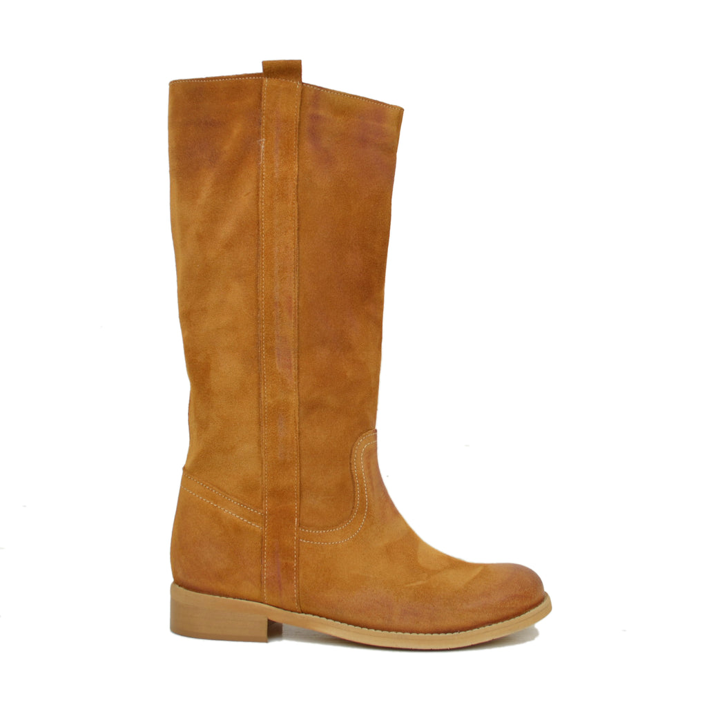 Camperos Women's Boots in Vintage Suede Leather - 2