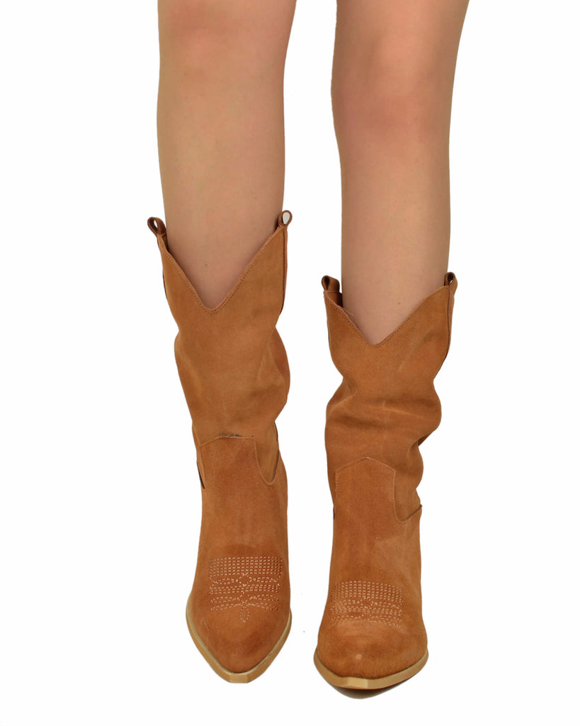 Suede Cowboy Boots – Soft & Unlined, Lightweight Summer - 3