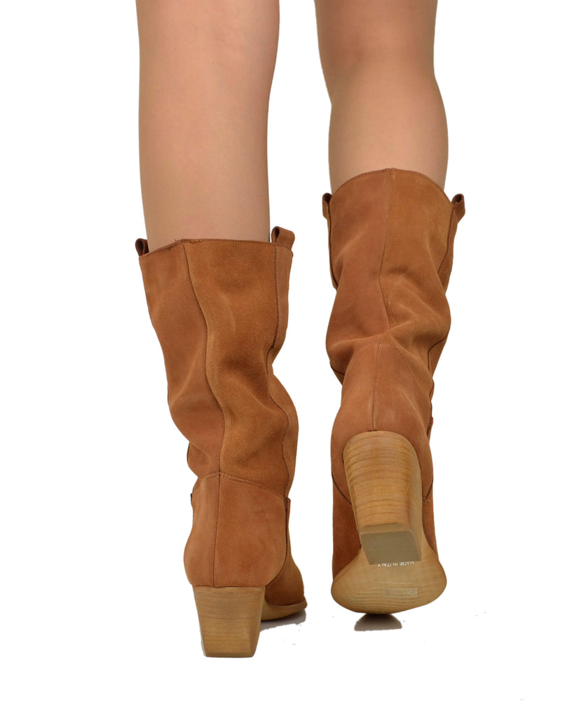Suede Cowboy Boots – Soft & Unlined, Lightweight Summer - 5