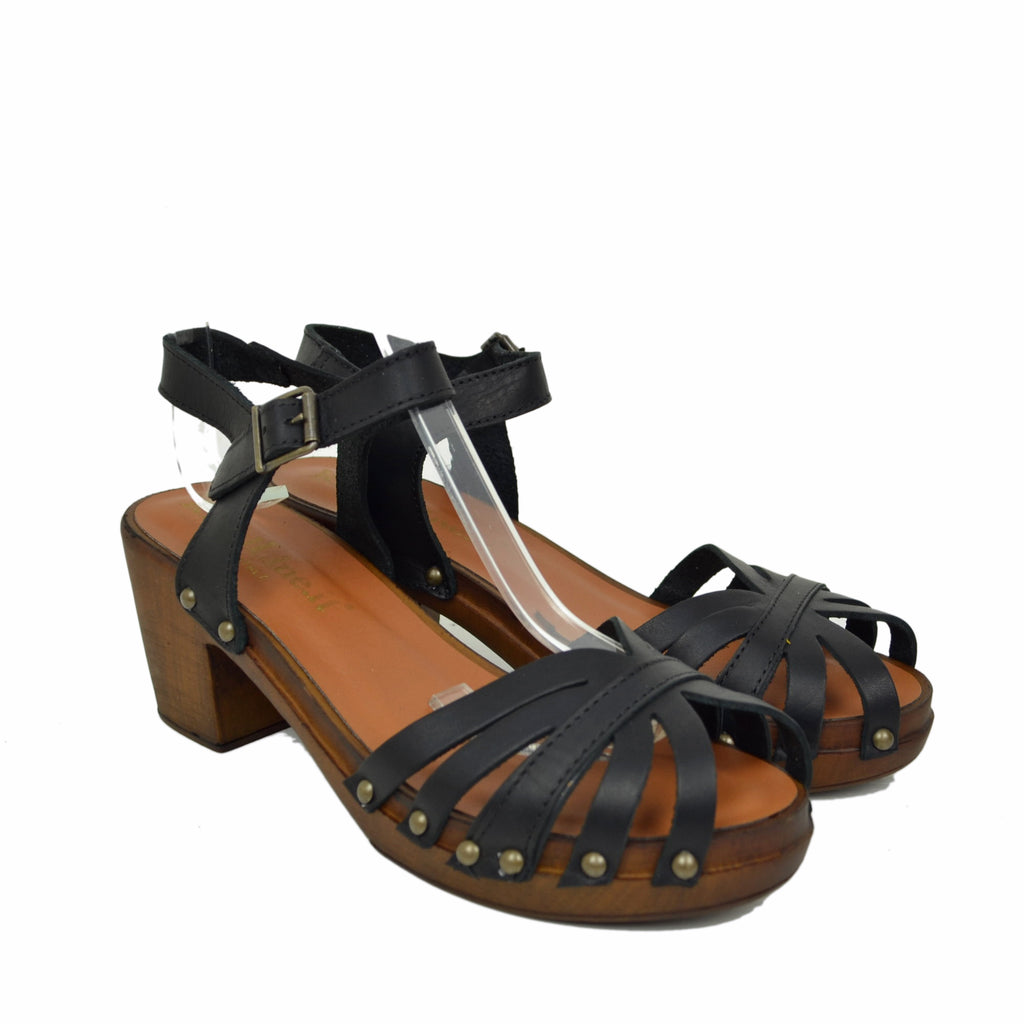 Spider Sandals in Camel-colored Oiled Leather Made in Italy - 2