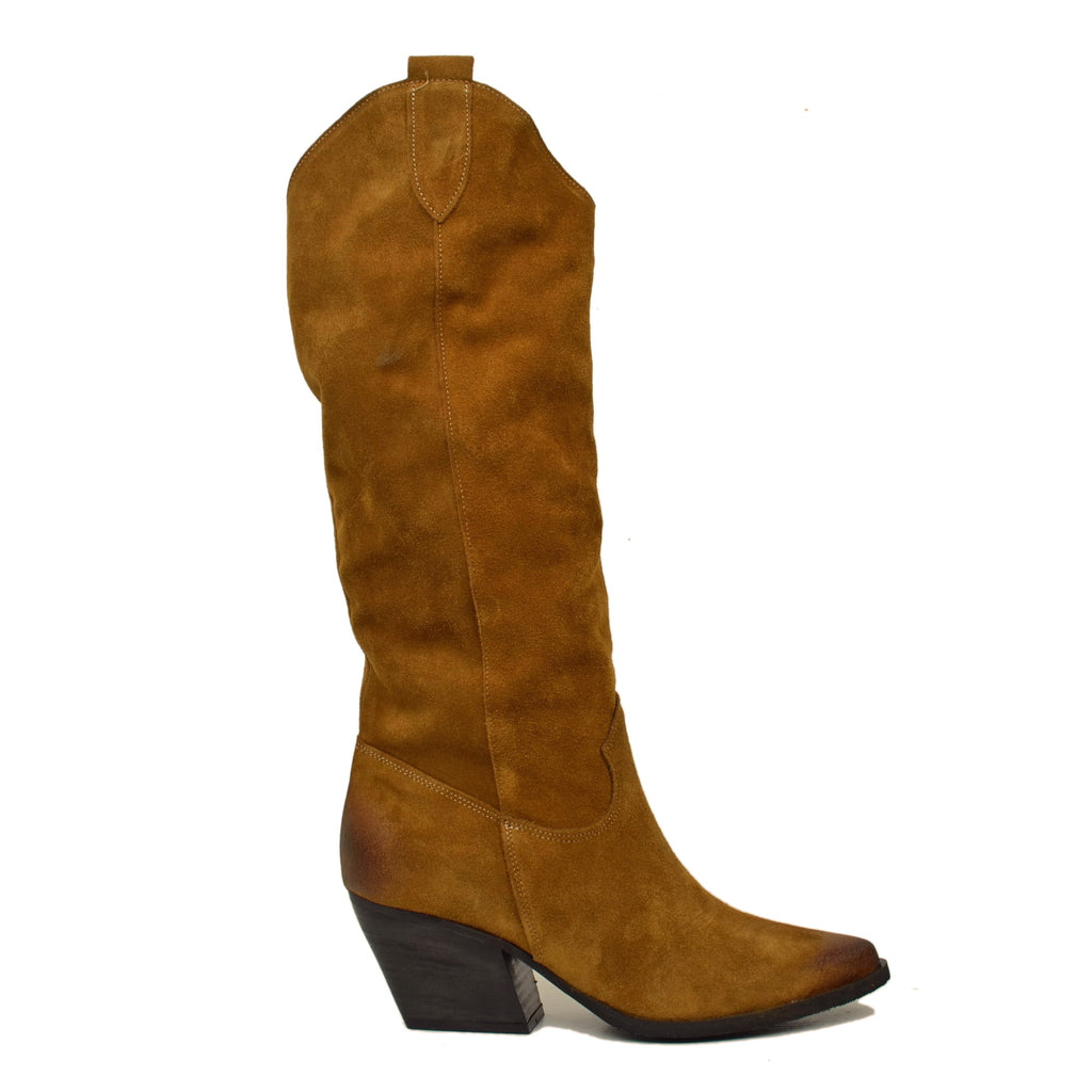 High Suede Texan Boots Strenght and Soft Leg Terrra - 2