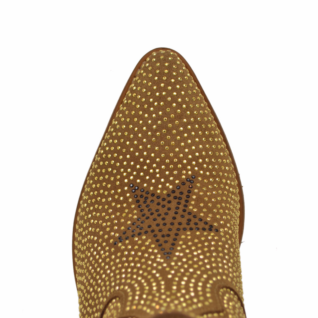 Texanini Studded with Rhinestones with Stone Side Zip Star - 6
