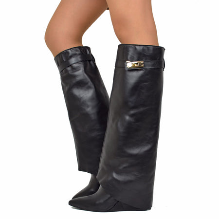 Stivali Donna Stivali Con Punta E Tacco Xti Stivali alti donna con tacco: in off Stivali Donna Stivali Con Punta E Tacco Xti Stivali alti donna con tacco: in off