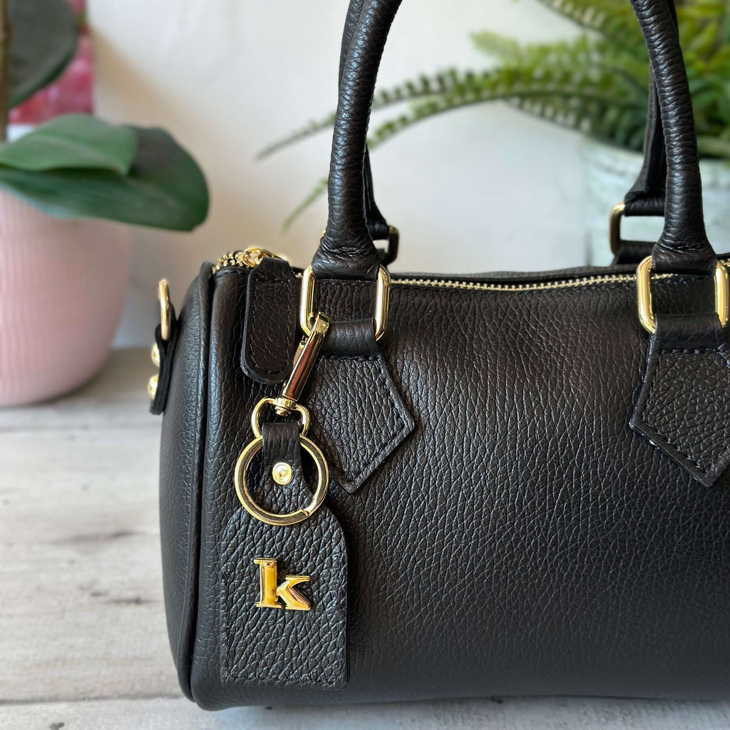 Borsa a Bauletto K Vera PELLE Nera Valigetta con Tracolla CLIO - 3