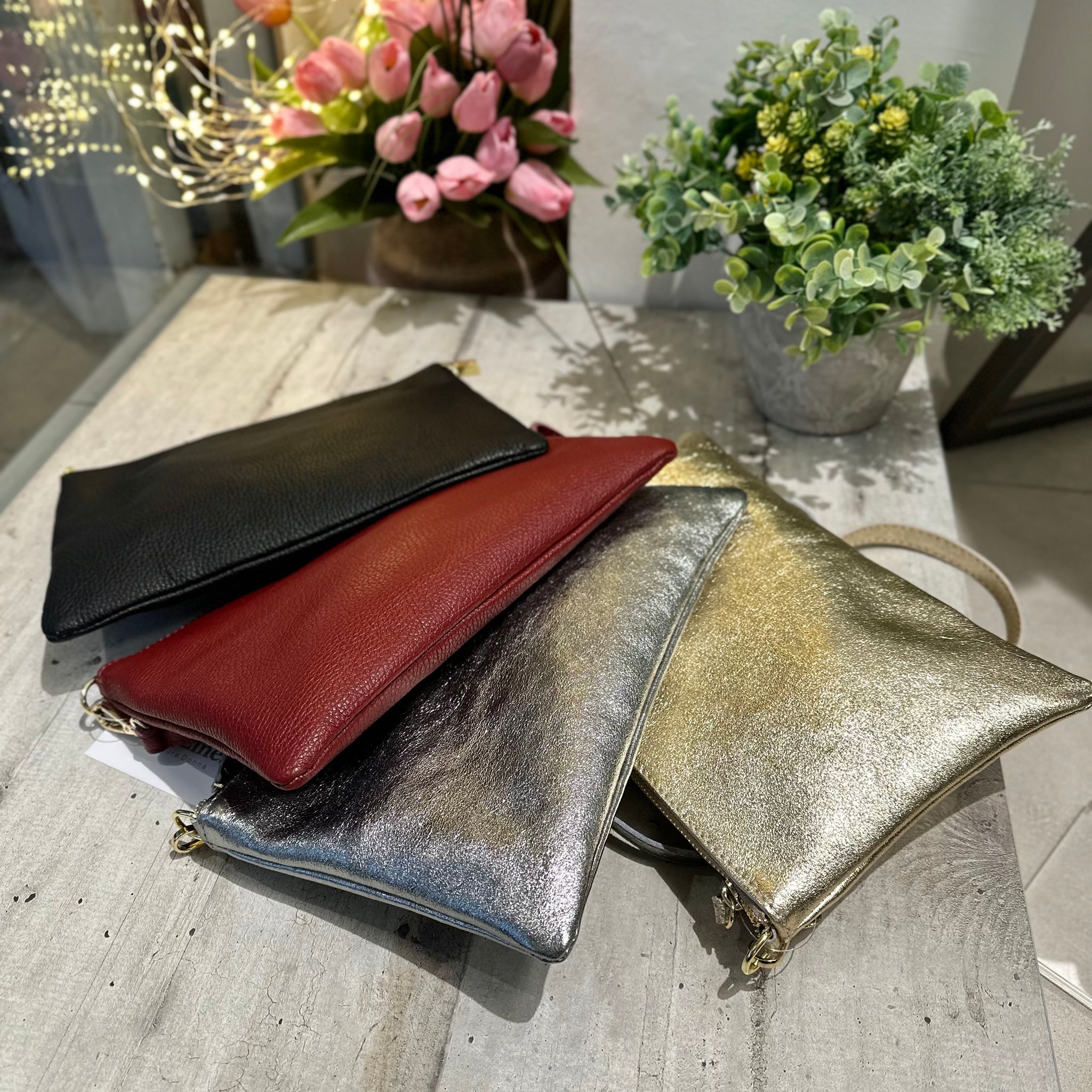 Borsa A Tracolla In Vera Pelle, Made In Italy, Art. 112458/LA - Suie Valentini - Foto 9