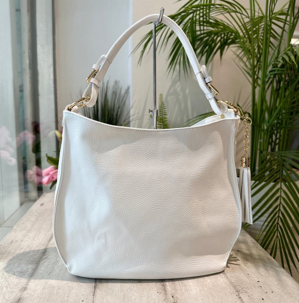 Woven Bag in Soft Woven Nappa Leather with Shoulder Strap