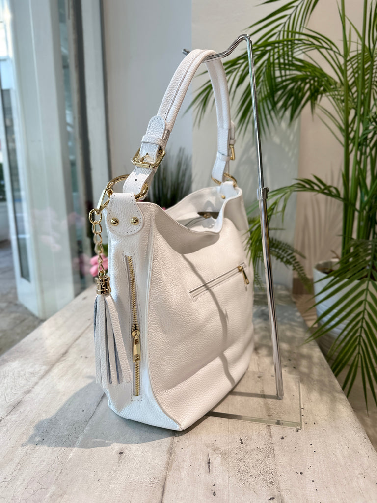 Woven Bag in Soft Woven Nappa Leather with Shoulder Strap - 3