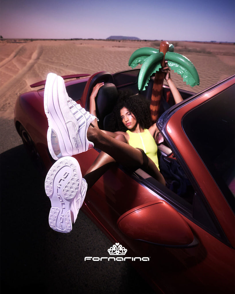 Fornarina Bubble Lacci Platform Zeppa UP WHITE Originali stile anni 90 - 8