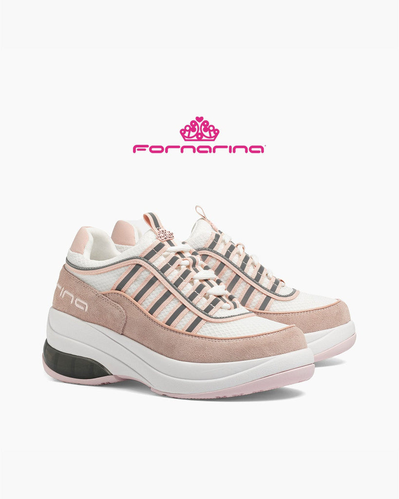 Fornarina Bubble Lacci Platform Zeppa UP SAND Rosa Originali stile anni 90 - 3