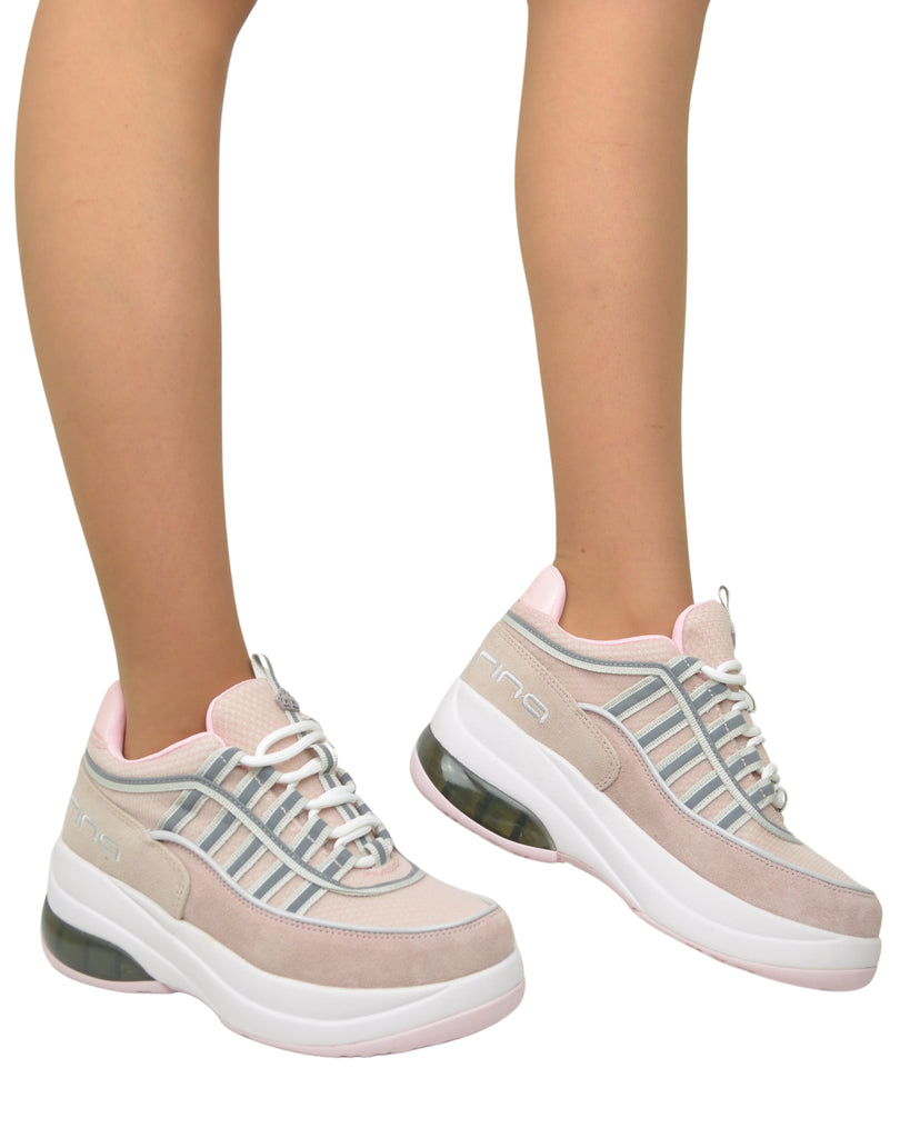 Fornarina Bubble Lacci Platform Zeppa UP PINK Originali stile anni 90 - 3