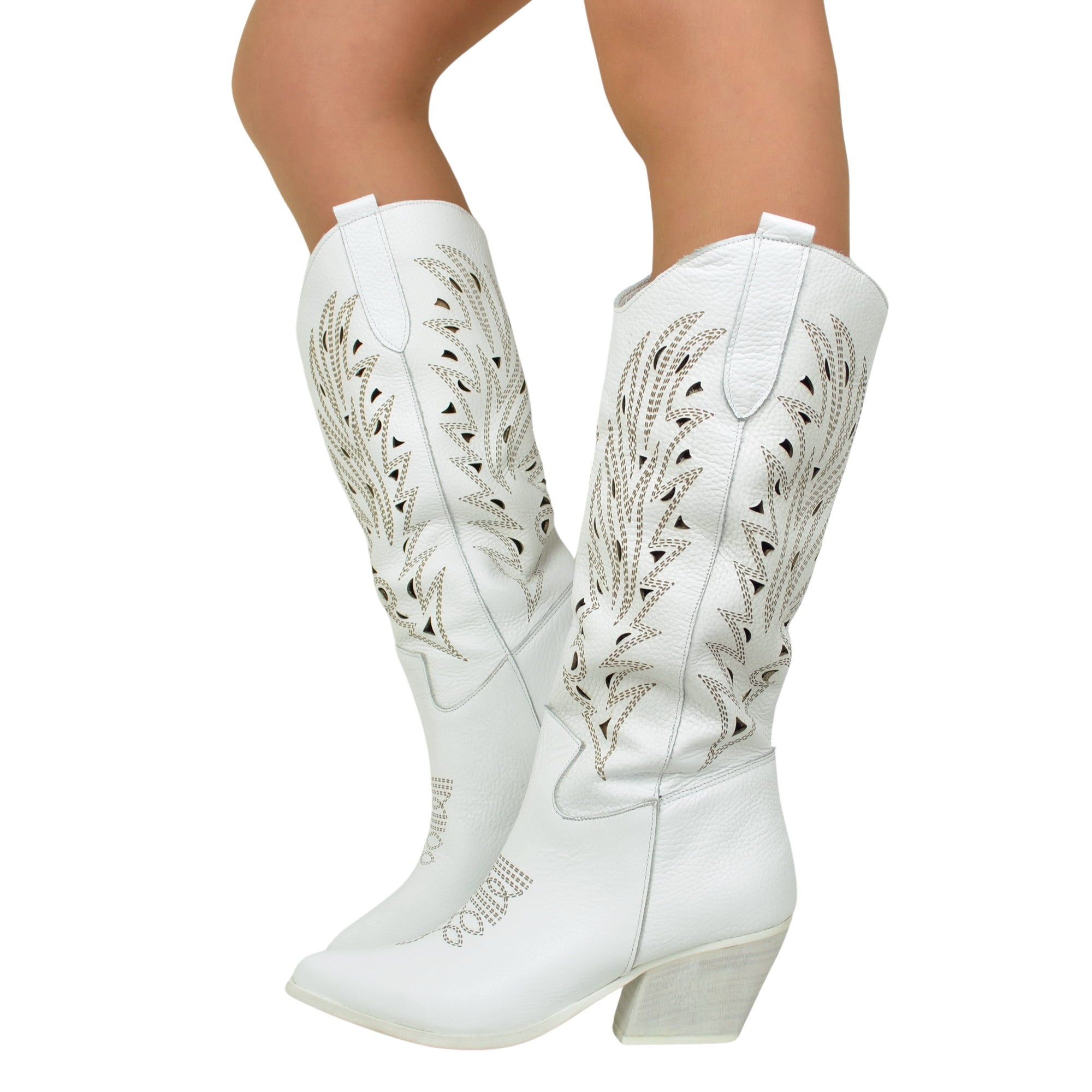 White summer boots hotsell