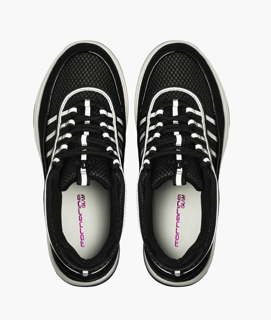 Fornarina Bubble Lacci Platform Zeppa UP BLACK Originali stile anni 90 - 6
