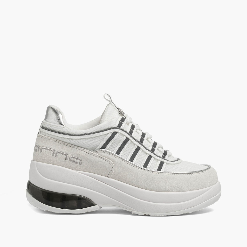 Fornarina Bubble Lacci Platform Zeppa UP WHITE Originali stile anni 90 - 2