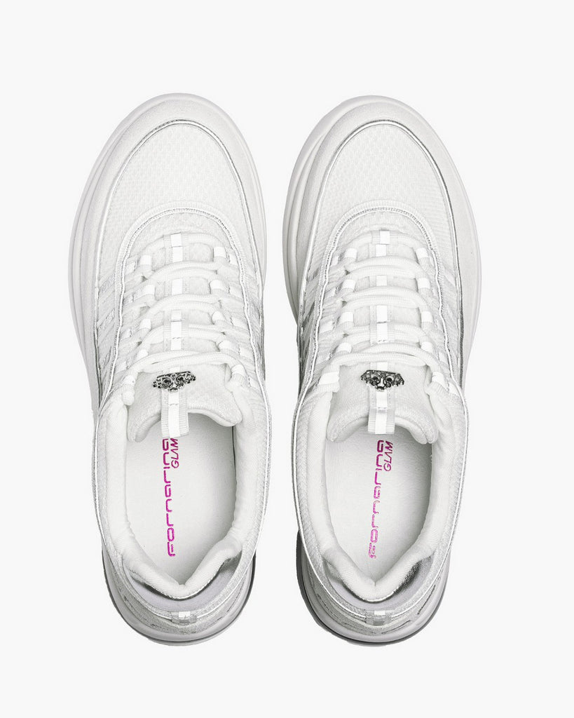 Fornarina Bubble Lacci Platform Zeppa UP WHITE Originali stile anni 90 - 5