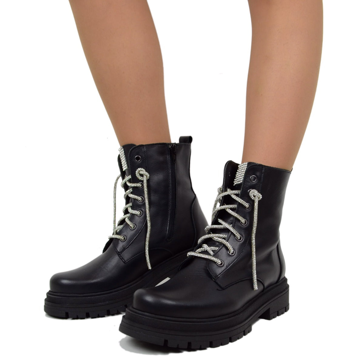 I514173D Stivaletti Chelsea Donna In Pelle - Foto 10