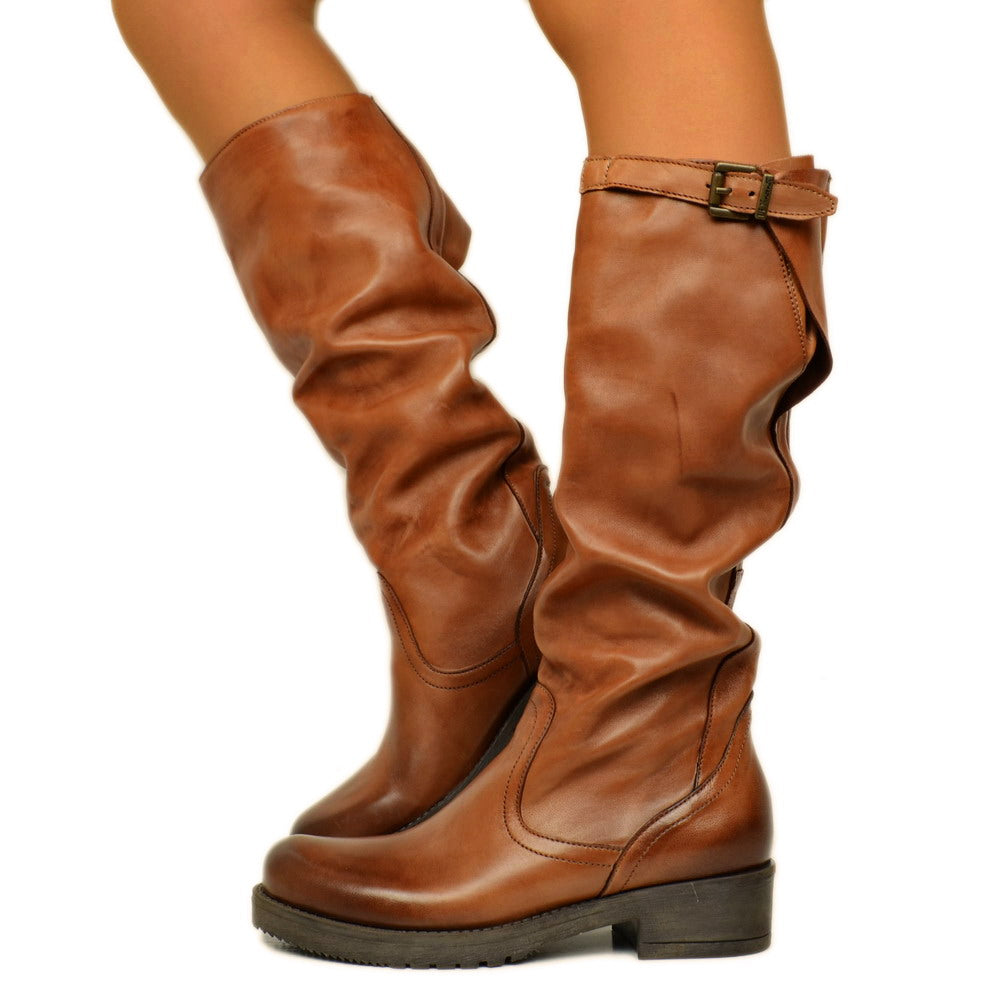 Camperos Stivali Uomo LS Luisantiago In Vera Pelle Scamosciata Nera Con Cinghia Acciaio Fondo Cuoio Handmade In Italy - Foto 8