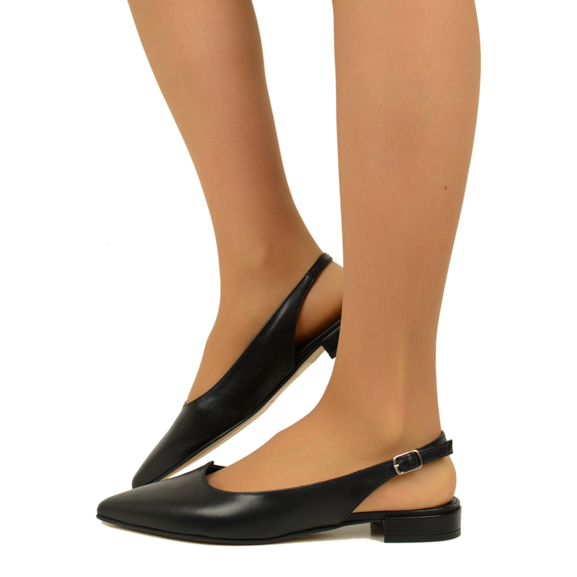 Ballerine punta nere deals