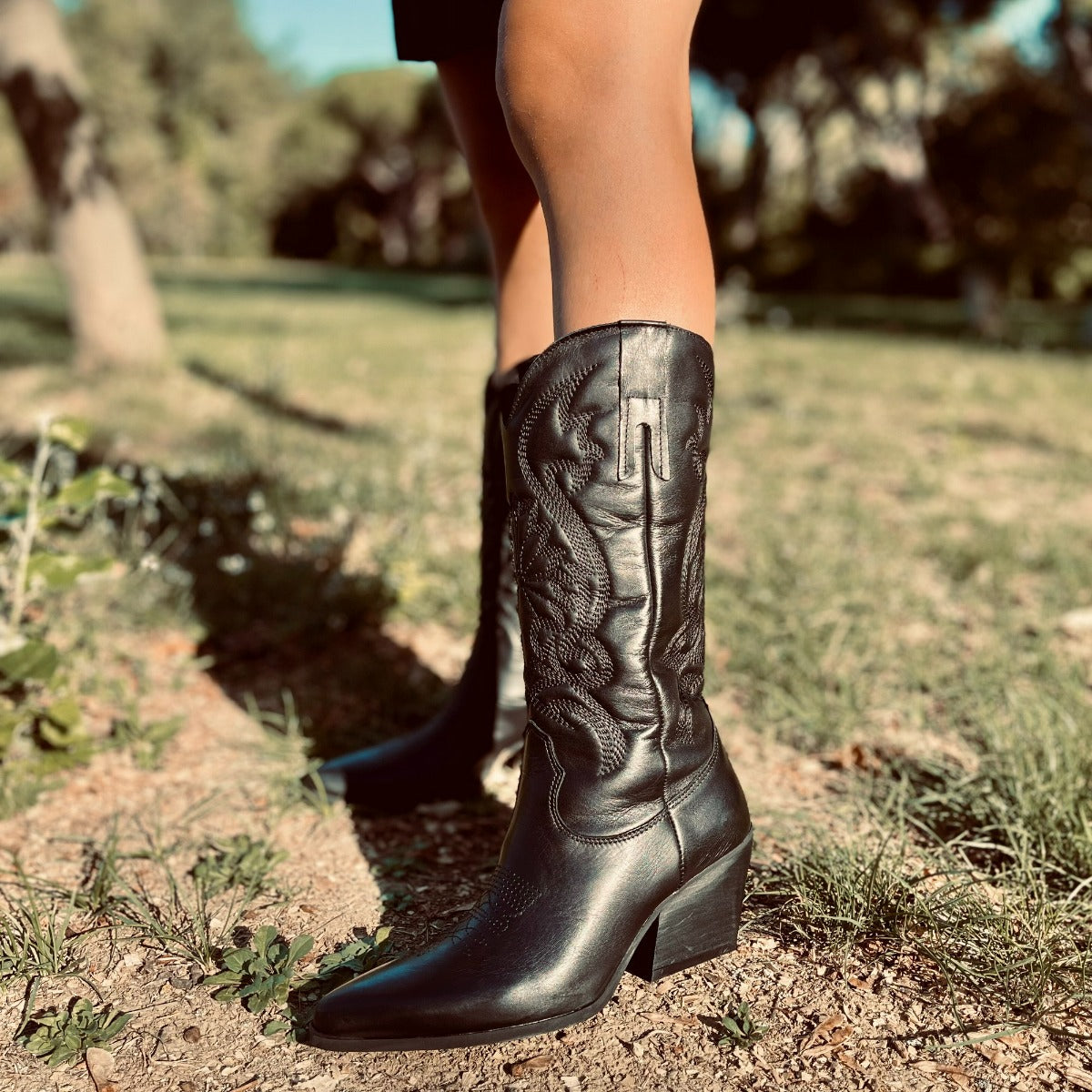 Cowboy Stivaletti Bikers 2018 Stivali Texani Stivali Meta Gamba