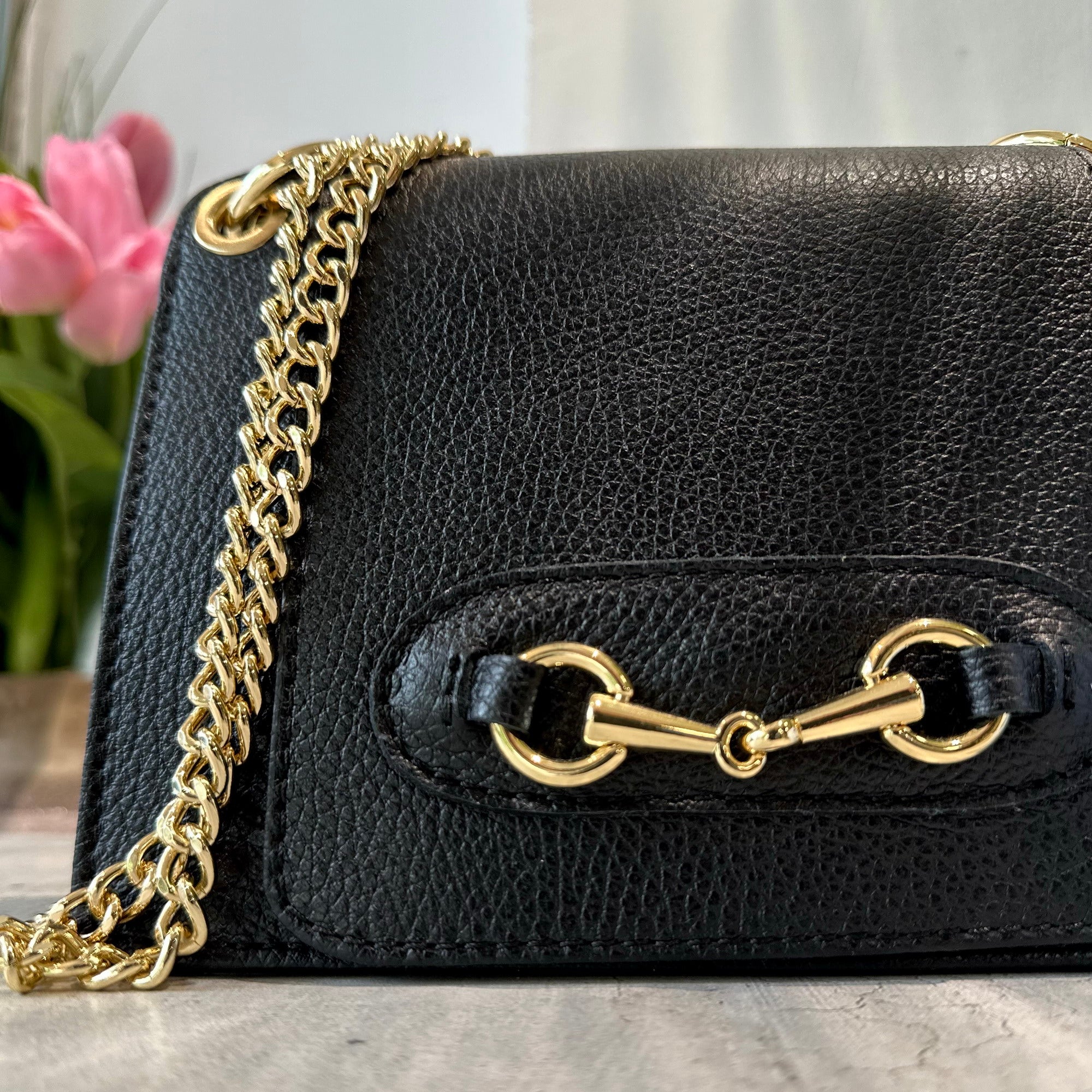 Pochette on sale tracolla nera