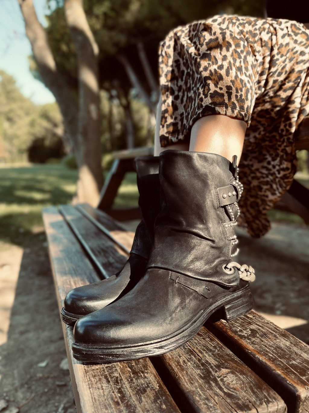 As98 Boots As 98 Biker Ankle Boot As 98 Calzature Black AS98