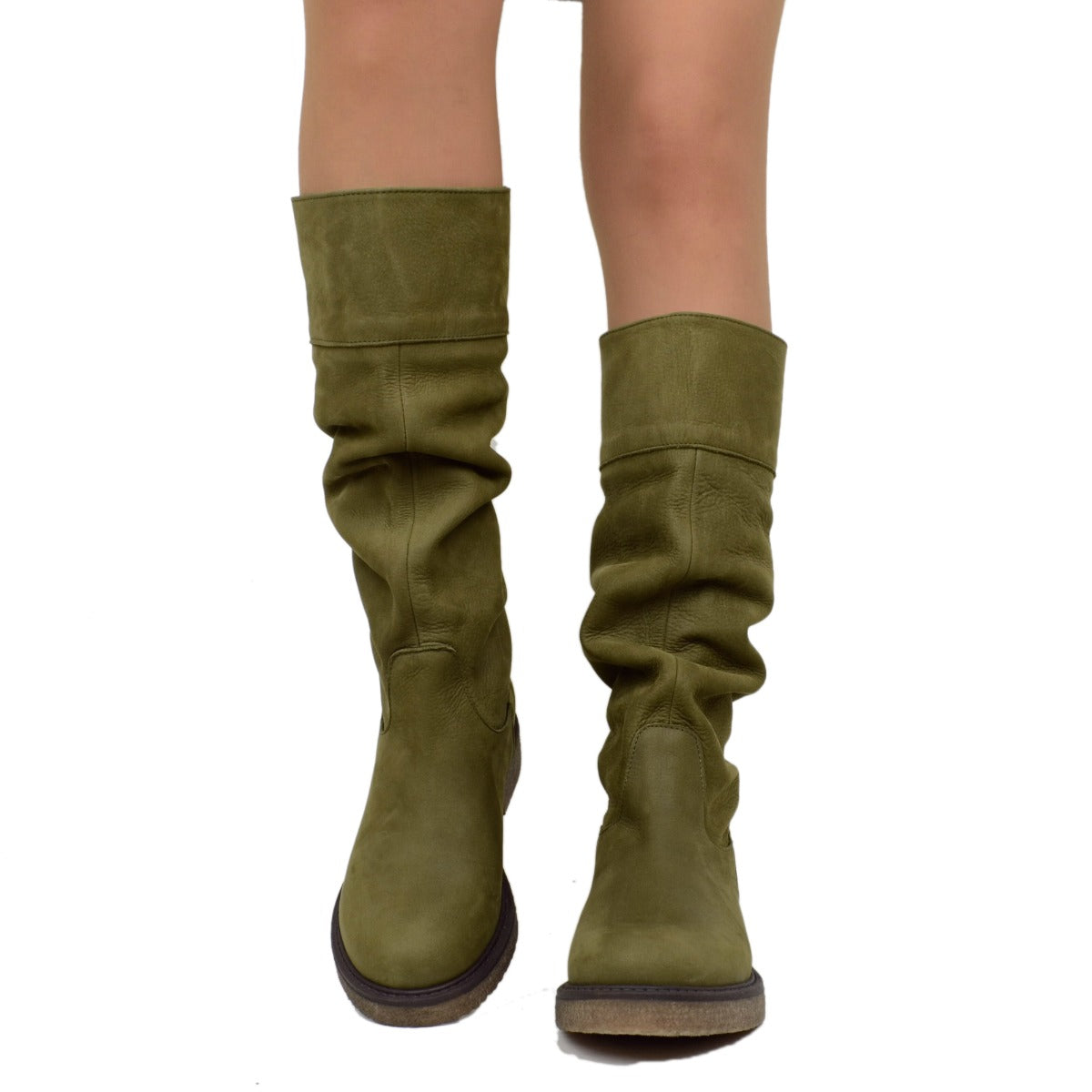Timberland - Stivali Premium Da 6" In Pelle Nabuk Color Grano Con Suola Platform Rialzata Timberland - Stivali Premium Da 6" In Pelle Nabuk Color Grano Con Suola Platform Rialzata