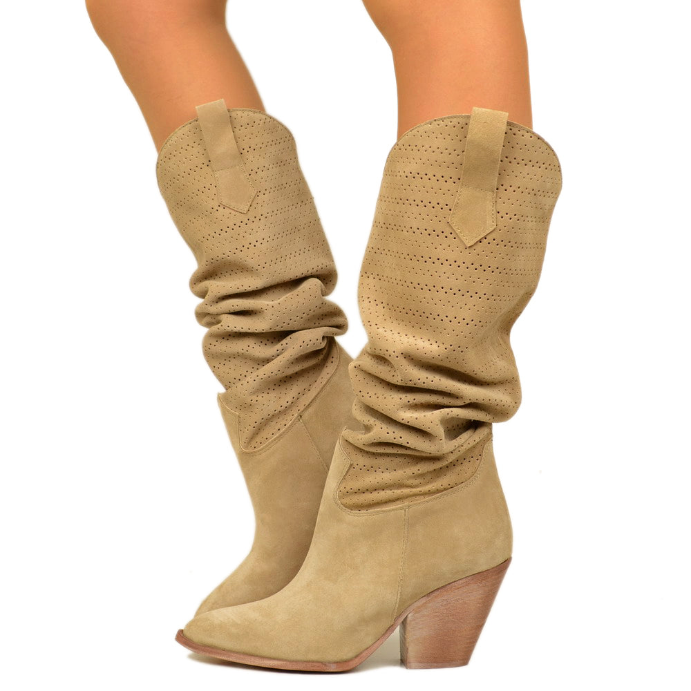 Texani Primaverili Stivali Stivaletti Da Donna Camperos Texani